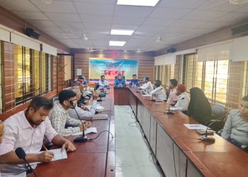 ফুলবাড়ীতে মাসিক আইন শৃঙ্খলা সভা  অনুষ্ঠিত