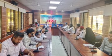 ফুলবাড়ীতে মাসিক আইন শৃঙ্খলা সভা  অনুষ্ঠিত