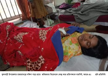 ফুলবাড়ীর পল্লীতে জমিজমার বিরোধকে কেন্দ্র করে প্রতিপক্ষকে মারপিট, আহত-৪
