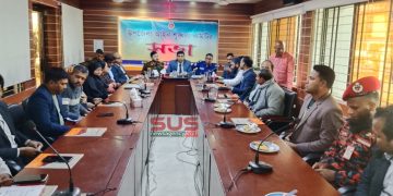 ফুলবাড়ীতে মাসিক আইন শৃঙ্খলা সভা  অনুষ্ঠিত