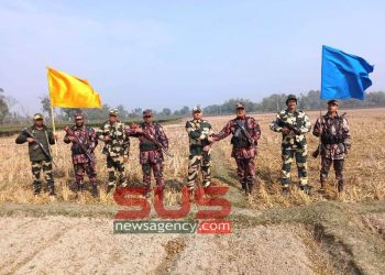 আটোয়ারী সীমান্তে বিজিবি – বিএসএফ এর বিওপি  কমান্ডার পর্যায়ে সৌজন্য সাক্ষাৎ