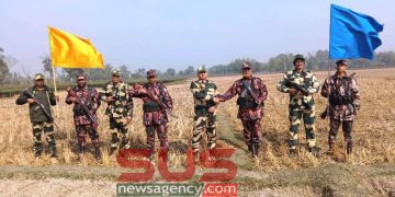 আটোয়ারী সীমান্তে বিজিবি – বিএসএফ এর বিওপি  কমান্ডার পর্যায়ে সৌজন্য সাক্ষাৎ