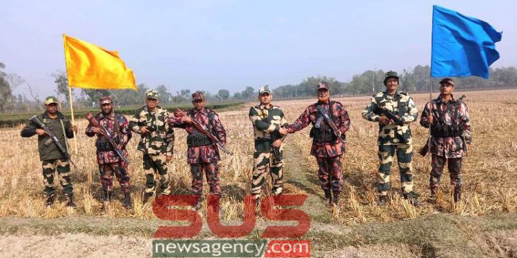 আটোয়ারী সীমান্তে বিজিবি – বিএসএফ এর বিওপি  কমান্ডার পর্যায়ে সৌজন্য সাক্ষাৎ