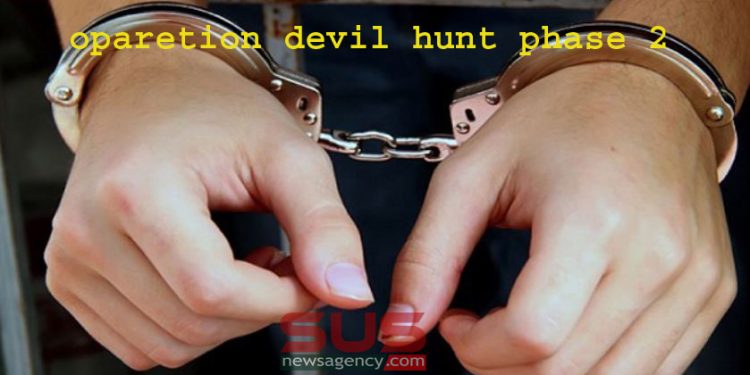 রাজধানীতে অপারেশন ডেভিল হান্ট ফেইজ-২ এর আওতায় গত ২৪ ঘণ্টায় অভিযান পরিচালনা করে বিভিন্ন অপরাধে জড়িত মোট ৩৯ জন গ্রেফতার