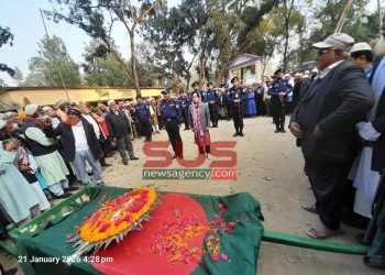 আটোয়ারীতে রাষ্ট্রীয় মর্যাদায় বীর মুক্তিযোদ্ধা  দারাজ উদ্দীনের লাশ দাফন